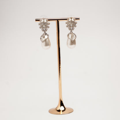 Tear Drop Glam Silver